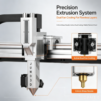 Imprimante 3D automatique grand format JUMO PRO 1000 mm utilisant du PLA pour la fabrication de prototypes à faible coût avec nivellement automatique