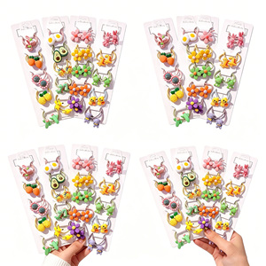 Élastiques à <span class=keywords><strong>cheveux</strong></span> pour enfants, motifs dessin animé, fruits, animaux, fleurs, de haute qualité, pour filles, accessoires capillaires très demandés à l'international - Product Image 1
