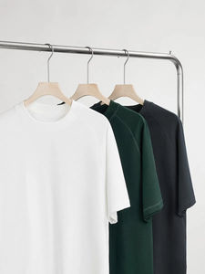 Vente en gros personnalisé 300 GSM t-shirt col rond manches raglan surdimensionné hommes t-shirt graphique t-shirt logo personnalisé imprimé hommes t-shirt - Product Image 4