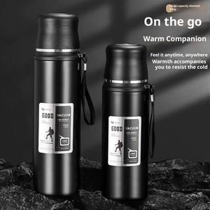 Bouteille isotherme portable grande capacité en acier inoxydable 304 pour sports de plein air, avec paille, cadeaux publicitaires d'entreprise, vente en gros - Product Image 4