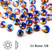 JP meilleure qualité AB dos plat Non Hot Fix strass 2088 16 coupe 8 grand 8 petit verre coupe cristal ongles vêtements sacs colle