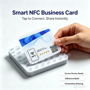 Cartes de paiement, cartes de visite, cartes de commentaires sur les réseaux sociaux en PVC étanche/résistant aux intempéries, personnalisées en gros, avec puce RFID ISO NFC215/213/216 - Product Image 3