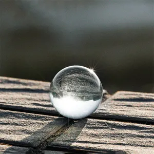 Prezzo di fabbrica 40cm sfera di cristallo trasparente in acrilico trasparente sfera di quarzo piccola trasparente