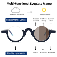 Nouvelles lunettes anti-lumière bleue classiques au design italien tendance pour femmes et hommes, montures optiques rétro, lunettes rondes