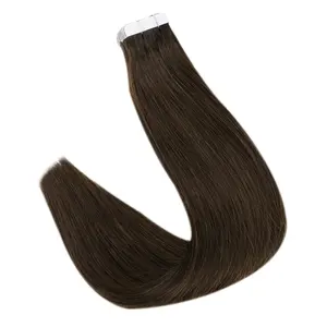 Hoge Kwaliteit Menselijk Haar 100% Remy Hair Lange Rechte Cuticula Uitgelijnd Dubbel Getekend Onzichtbaar Tape Haar