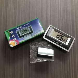 Nako Na-238a Digital Quartz Clock Lcd Display Rectangular Desk Clock With Day Date Alarm Function For Students - Product Image 1