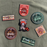 Ensemble de badges Coody mignons et bon marché, autocollants Coody pour le camping, fabriqués avec un dos magnétique