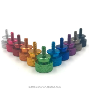 Tornillos de Mariposa de Aluminio con Rosca Métrica, Fijaciones de 12 mm de Diámetro, Cabeza Redonda, Acabado Anodizado - Product Image 3