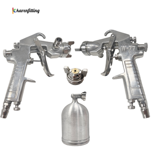 Nosel semprot udara Mini, penyemprot profesional 3mm 400ml Mini pneumatik untuk alat perbaikan pengecatan mobil-001 - Product Image 1