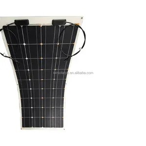 لوحة طاقة شمسية خفيفة الوزن عالية التحويل 120 وات 18 فولت مصنوعة من مزيج البولي إيثيلين تيريفثالات ثنائية الديود المدمجة في كل خلية للتسامح مع الظل