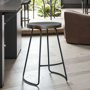 Mutfak yemek için katı ahşap koltuk ile Modern lüks Bar taburesi açık oturma odası yatak odası - Product Image 3