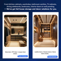 Îlot de cuisine incurvé sur mesure de luxe avec design intelligent plan mobiliercomplet gratuit pour toute la villa et solution