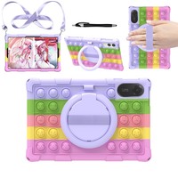 Étui de tablette en silicone pour enfants, vente en gros, avec protection à 360° °   Support rotatif et poignée, housse de protection antichoc et anti-chute pour Redmi Pad 2 11 pouces