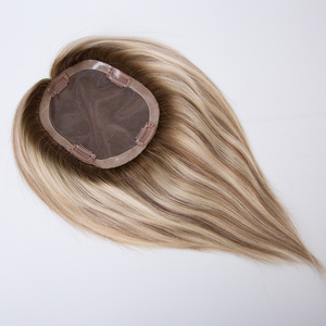 Adornos de cabello humano Remy europeo de alta calidad para adelgazar el cabello <span class=keywords><strong>Mila</strong></span> Balayage Color Crown Toppers para mujeres, para mujer - Product Image 4