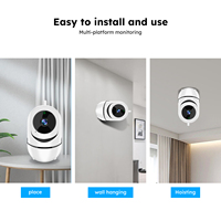 AGSHOME 智能家居安全系统 1080P 全高清 WiFi 2.4G Tuya App PIR 运动摄像头 门磁传感器 SOS 吠叫警报器 3 件套