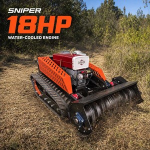 Tondeuse à fléaux télécommandée pour terres agricoles et vergers, moteur 18 CV, chenillée tout-terrain, Snp-1000-hst, moteur 18 CV refroidi par eau - Product Image 1