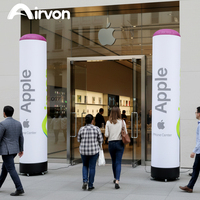 Colonne gonflable réutilisable Airvon pour l'affichage d'entrée d'événements dans les centres commerciaux