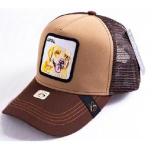 Cappello da camionista di marca locale, a 6 pannelli, in rete, regolabile, unisex, casual, primavera estate, con ricamo a toppa a forma di cane - Product Image 1