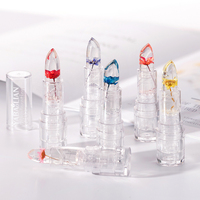 Durable Hydratant Transparent Flash Magique Fleurs Organiques Gel Brillant À Lèvres Vegan Gelée Rouge À Lèvres Ensemble Étanche Cosmétique Maquillage
