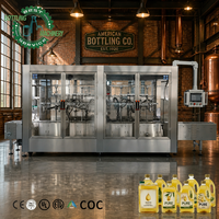 Línea de Producción de Llenado de Aceite Vegetal de Gran Capacidad 200-800 B/h para Botellas Planas y Redondas, Aceite de Soja, Aceite de Palma, Aceite Combinado para Plantas de Alimentos