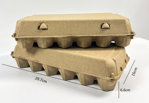 Plateau à œufs <span class=keywords><strong>de</strong></span> haute qualité, multi-tailles, 18 alvéoles, fabriqué à partir <span class=keywords><strong>de</strong></span> pulpe, écologique, réduction sur les grandes quantités, biodégradable - Product Image 4