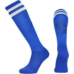 Calcetines personalizados de fútbol para niños fabricados en China, calcetines finos antideslizantes para el sudor para adultos, calcetines deportivos