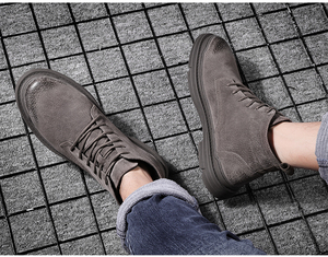 Botas <span class=keywords><strong>Chelsea</strong></span> de Cuero para Hombre, Nuevas 2026, con Cordones, Ligeras, Antideslizantes, al por Mayor - Product Image 3