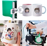 Ensemble de tasses en silicone pour Sublimation 3D, 11OZ, 30 pièces, fixation de tasse, enveloppante