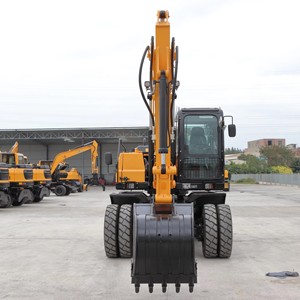 Chinês de Alta Qualidade Marca <span class=keywords><strong>JINGONG</strong></span> Máquina New Double Boom Cilindros Escavadeira De Rodas JGM912LN para Venda - Product Image 5