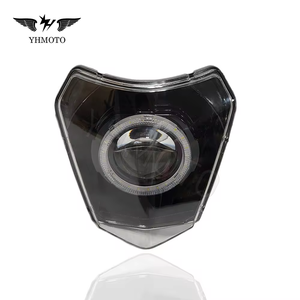 Faro RGB con Anello Luminoso e Luci Angel Eyes per Moto KTM EXC 125 250 300 350 TPI Six Days - Product Image 3