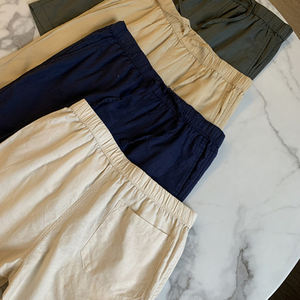 Pantalones Cortos de Lino Transpirables de Color Sólido de Alta Calidad, Pantalones Cortos de 5 Pulgadas para Hombre - Product Image 6