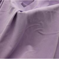 Tissu en jersey simple extensible brossé, 95% polyester, 5% élasthanne, fibre de soie de lait