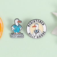 En gros, Pin's en émail amusant et original en forme de canard, personnalisé, mignon, pour infirmière, médecin, étudiant en médecine, cadeau