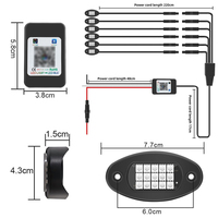 Nuevas Luces LED RGBW de 12V y 15 LED para Camiones y Automóviles, Kit de Luces Decorativas para Exteriores con Control por Aplicación