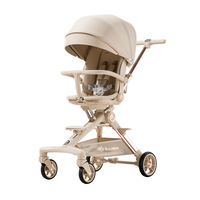 Poussette bébé pliable légère, poussette de voyage compacte à vue haute pour bébés et tout-petits de 0 à 3 ans