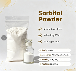 Sorbitol en poudre de qualité industrielle 99% pureté 40-120 mesh D-Sorbitol CAS 50-70-4 Édulcorant en vrac Sac de 25 kg - Product Image 4