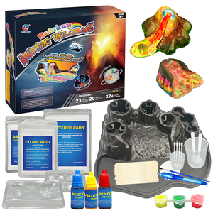 Modelo de Volcán con Eruptión de Arcoíris, Kit de Experimentos STEM para Hacer en Casa, Juguete Educativo de Ciencia Química que Brilla en la Oscuridad para Niños - Product Image 1
