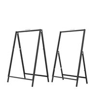 Support d'affichage publicitaire portable double face en fer, résistant au vent, pour extérieur, pliable, pour panneau KT, présentoir d'exposition