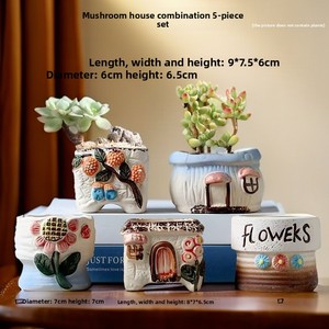 Ensemble de pots à succulentes minimalistes nordiques respirants et translucides – Pots de plantes créatifs <span class=keywords><strong>en</strong></span> promotion pour le jardinage (vente <span class=keywords><strong>en</strong></span> gros) - Product Image 3