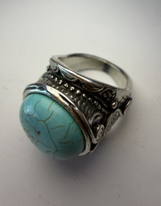 Anillo Tradicional Ajustable de Lujo con Cristales Multicolores, Bañado en Oro y con Piedras Preciosas Naturales Arcoíris para Mujer CN - Product Image 1