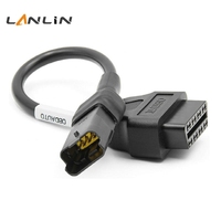 Cable de Diagnóstico OBD2 de 4 Pines a 16 Pines, 12V 24V Universal para Autos y Camiones, Lector de Códigos