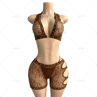 ELITES Nouveaux Vêtements de Danse Performance pour Filles avec Grands Strass SS30