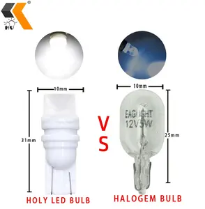 T10 Led Bulb 194 W5W 2835 3SMD LED Bulbs For Car Courtesy Dome Map Door License Plate Light Parking Light 3D Lens Ceramics Bas