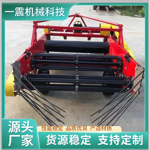 Cosechadora de cacahuetes grande suspendida con recolector de piedras para frutos largos, apta para pendientes de humedales, de alta productividad, con transmisión por engranajes, color rojo. - Product Image 2