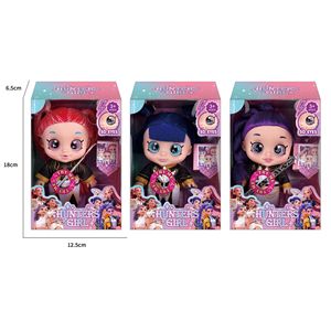5D Eye Musik-Themenlied 13-Zoll Jagdmädchen-Gruppenpuppe Spielzeug 5-Gelenkige PVC-Cartoon-Puppe mit interaktiven Funktionen - Product Image 1