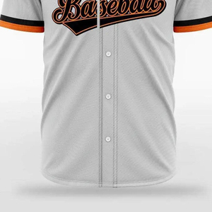 Maillot de baseball blanc personnalisé pour homme, manches courtes, impression sublimée, nom et numéro 10, maillot de sport d'équipe, jersey respirant en polyester - Product Image 6