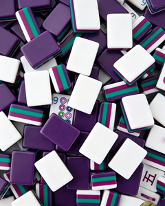 FuPai Ingrosso Tessere Mahjong Americane Personalizzate a Strati Verde Chiaro, Mahjong in Acrilico, Tavolo da Poker American <span class=keywords><strong>Okey</strong></span> - Product Image 1