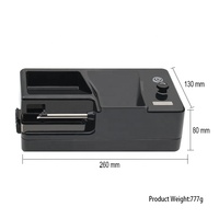 WoWo Tech Haute Qualité Portable Automatique Électrique Cigarette Roller Noir Rechargeable Tabac Machine à Rouler