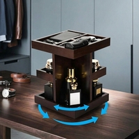 Étagère de rangement pour parfums et eaux de Cologne en promotion, présentoir rotatif à 3 niveaux grande capacité pour hommes, support pour eaux de Cologne