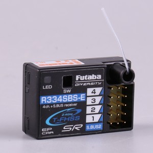 Receptor Futaba R334SBS 4 canales T-FHSS S.Bus con antena corta para camiones RC - Product Image 3